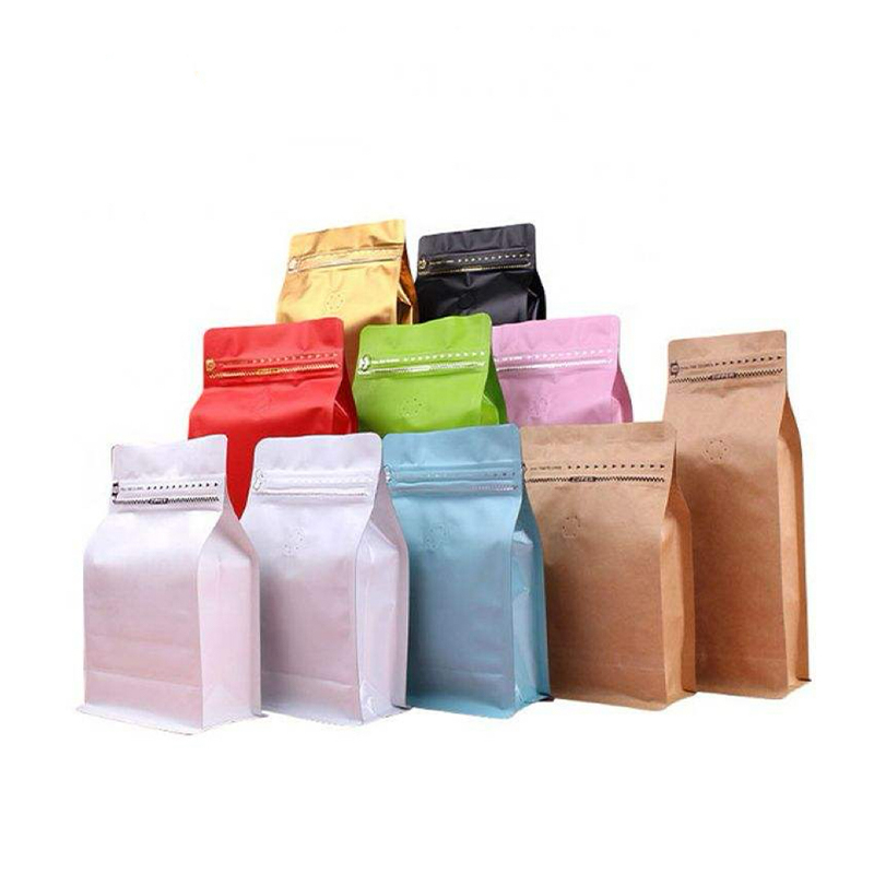 Bolsa de aluminio con cierre hermético y válvula para café