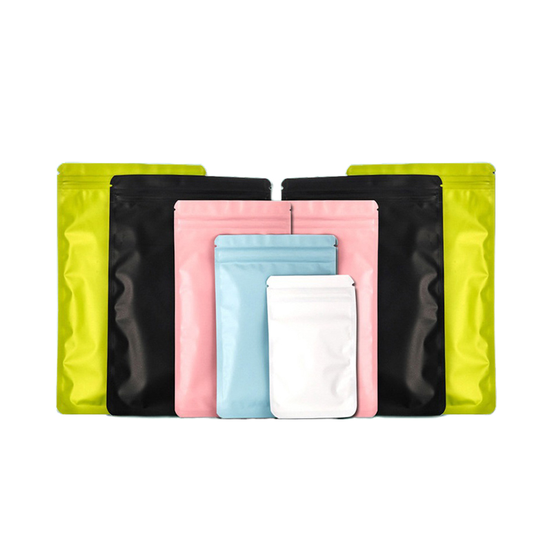 Bolsa de café con cremallera de papel de aluminio mate personalizable