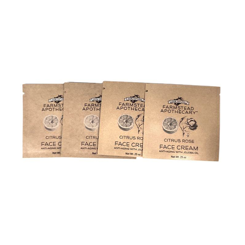 Bolsas pequeñas de papel kraft y papel de aluminio (selladas por 3 lados)